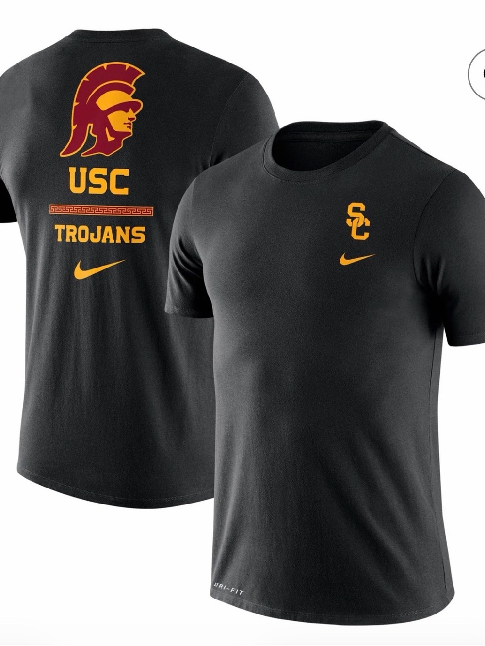 Nike USC Trojans DNA Logo Dri-FIT T-Shirt Black Men’s XL